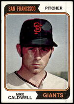 1974 Topps Base Set #344 Mike Caldwell