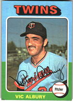 1975 Topps Base Set #368 Vic Albury