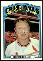 1972 Topps Base Set #67 Red Schoendienst