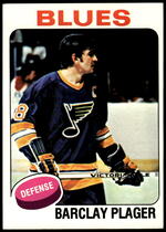 1975 Topps Base Set #205 Barclay Plager