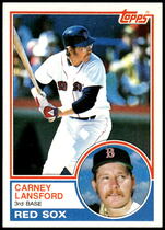 1983 Topps Base Set #523 Carney Lansford