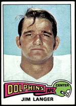 1975 Topps Base Set #196 Jim Langer