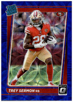 2021 Donruss Optic Blue Scope #224 Trey Sermon
