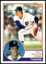 1983 Topps Base Set #457 Milt Wilcox