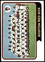 1974 Topps Base Set #567 Red Sox Team