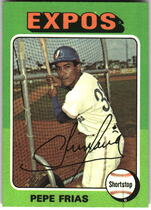 1975 Topps Base Set #496 Pepe Frias