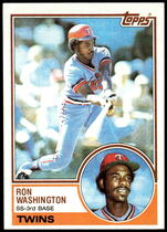 1983 Topps Base Set #458 Ron Washington
