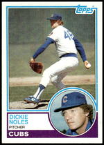 1983 Topps Base Set #99 Dickie Noles