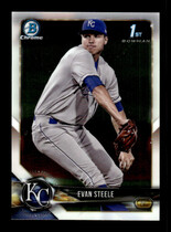 2018 Bowman Chrome Prospects #BCP245 Evan Steele