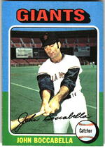 1975 Topps Base Set #553 John Boccabella