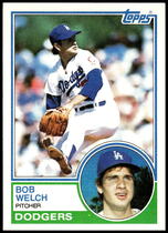 1983 Topps Base Set #454 Bob Welch