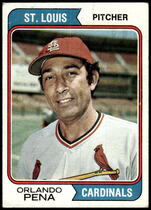 1974 Topps Base Set #393 Orlando Pena