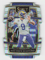 2021 Panini Select Silver Die-Cut Prizm #20 Matthew Stafford