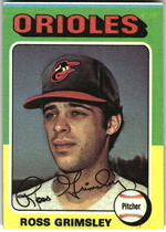 1975 Topps Base Set #458 Ross Grimsley