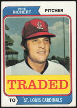 1974 Topps Traded #348 Pete Richert