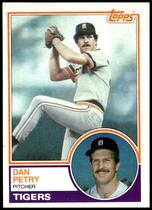1983 Topps Base Set #638 Dan Petry
