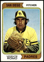 1974 Topps Base Set #197 Vicente Romo