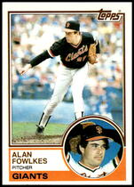 1983 Topps Base Set #543 Alan Fowlkes