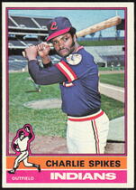 1976 Topps Base Set #408 Charlie Spikes