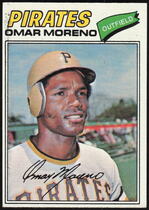 1977 Topps Base Set #104 Omar Moreno