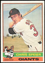 1976 Topps Base Set #630 Chris Speier