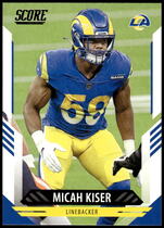 2021 Score Base Set #254 Micah Kiser