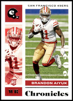 2020 Panini Chronicles #86 Brandon Aiyuk
