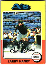 1975 Topps Base Set #626 Larry Haney