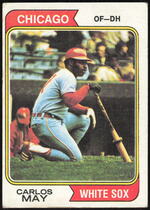 1974 Topps Base Set #195 Carlos May