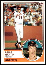 1983 Topps Base Set #263 Renie Martin