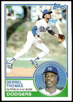 1983 Topps Base Set #748 Derrel Thomas