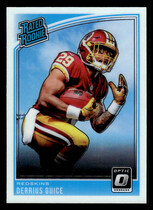 2018 Donruss Optic #157 Derrius Guice