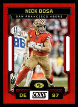 2023 Score Red #176 Nick Bosa