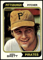 1974 Topps Base Set #237 Ken Brett