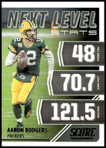 2021 Score Next Level Stats #NL4 Aaron Rodgers
