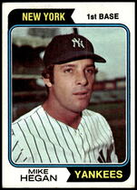 1974 Topps Base Set #517 Mike Hegan