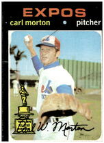 1971 Topps Base Set #515 Carl Morton