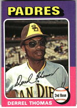 1975 Topps Base Set #378 Derrel Thomas