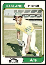 1974 Topps Base Set #290 Vida Blue