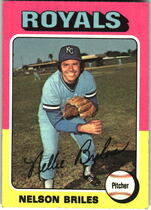 1975 Topps Base Set #495 Nelson Briles