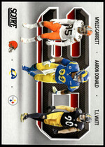 2021 Score 3D #3D9 Aaron Donald|Myles Garrett|T.J. Watt