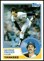 1983 Topps Base Set #123 George Frazier