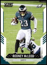2021 Score Base Set #76 Rodney Mcleod