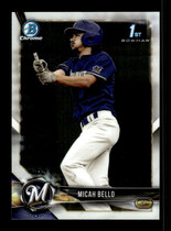 2018 Bowman Chrome Draft #BDC-111 Micah Bello