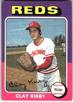 1975 Topps Base Set #423 Clay Kirby