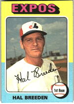 1975 Topps Base Set #341 Hal Breeden