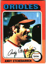 1975 Topps Base Set #583 Andy Etchebarren