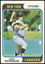 1974 Topps Base Set #229 Fritz Peterson
