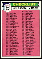 1979 Topps Base Set #602 Checklist