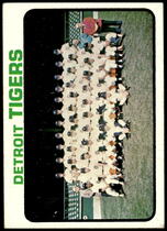 1973 Topps Base Set #191 Tigers Team